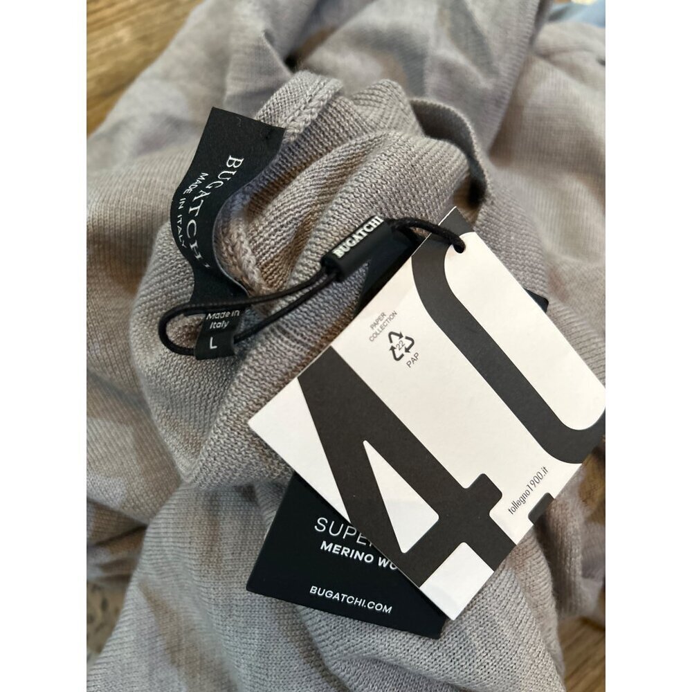 Bugatchi Super Merino Solid Turtleneck Sweater Ce… - image 9